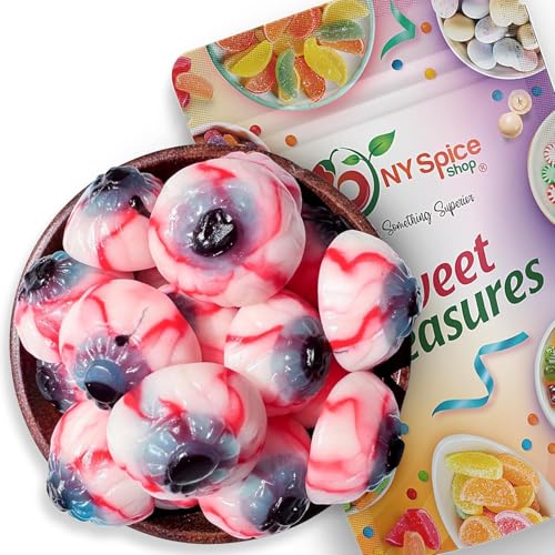 NY Spice Shop Gummy Eyeballs Candy - 3 Pound Realistic Eyeballs Candy for Party Decorations - Gummy Eyeball Candies - Edible Eyeball Gummies Candies for Birthday and Festivals