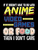 If It Doesn't Have To Do With Anime Video Games Or Food Then I Don't Care: Funny If Its Not Anime Video Games Or Food I Don't Care Pun Blank Anime ... Notebook (130 Storyboard Pages, 8.5 x 11)