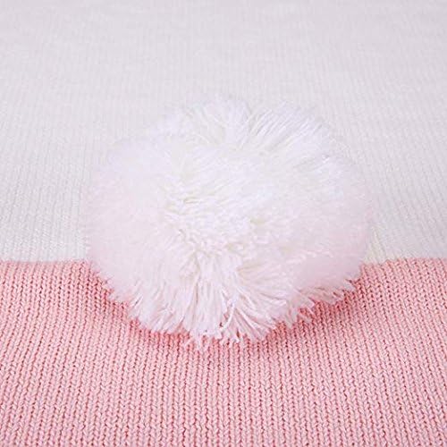 Personalized Blanket/Security Blanket Custom Blanket Monogram Baby Blanket Baby Shower (Knitted Pink Rabbit)