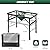 WildFinder Folding Table, 2x1.3 FT Camping Table with Mesh Desktop,Folding Grill Table with Mesh Bag,Portable Outdoor for Picnic,Camping,BBQ,Beach(Black)