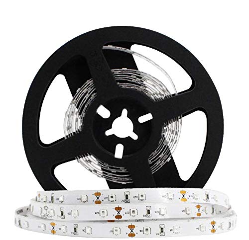 Lightingwill Dc12V 5M/16.4Ft 24W Smd3528 300Leds Infrared 850Nm Signle Chip 8Mm Wide Flexible Led Strips 60Leds/M 4.8W/M Non-Waterproof For Multitouch Screen, Night Light Application Ir850Nm3528X300N #TOP25