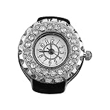 LIFKOME ファッショナブルなダイヤモンドリングウォッチ ジュエリーウォッチ 指輪型装飾時計 女性用 日常使いに