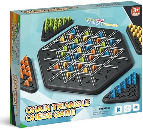 SHINXIN Chain Triangle Chess Games, Kids Games