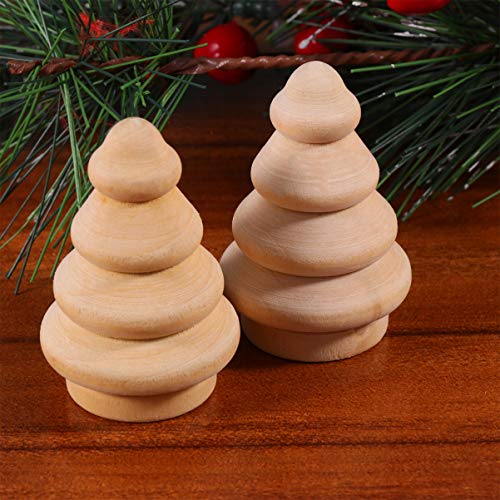 Sewacc Cake Toppers 30Pcs Figurines Desk Tabletop Children Unfinished Peg Decor For As Painted Painting Office Shown Desktop Holiday Decorative Shape #TOP1