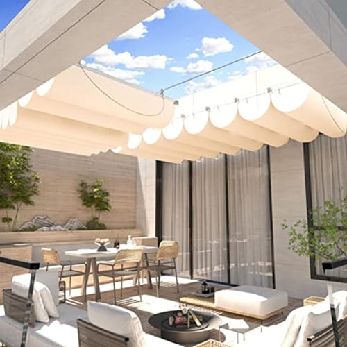 Voile d'ombrage rétractable anti-UV et imperméable, la solution polyvalente pour extérieur