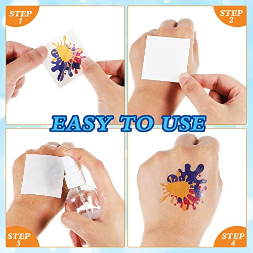144 Pieces Artist Party Paint Splash Tattoos Artist Paint Temporary Tattoos For Art Paint Party Favors Creative Birthday Party Decoration Supplies Apparel Accessories #TOP2