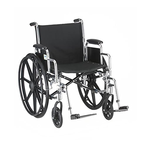 Nova Medicalproducts Healthcare 16" Steel Wheelchair With Detachable Flip Back Desk Arms With Swing Away Footrests #TOP20