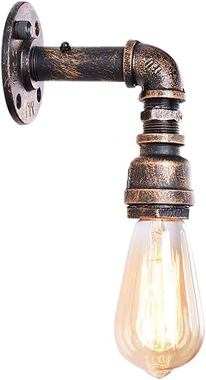 Wall Lamps,Ndustrial Style Retro Wall Lamp Bedroom Aisle Corridor Lamp Indoor Bedside Wrought Iron Led Wall Lamp Coffee Shop Wall Lamp