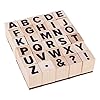 PandaHall 30 stks A ~ Z Letter Houten Stempels Houten Rubber Alfabet en Symbool Stempels voor DIY Craft, Brieven Dagboek…
