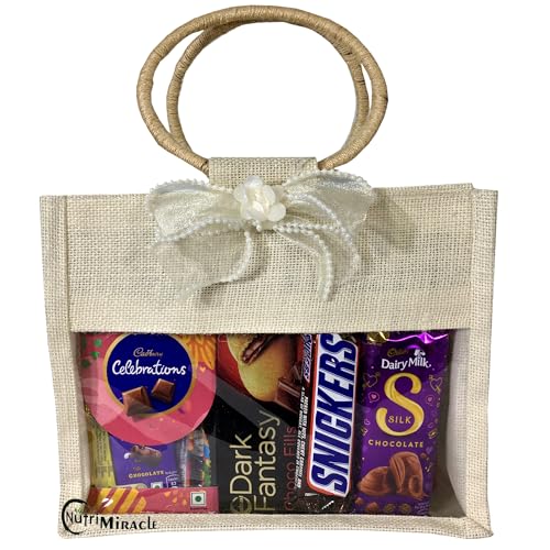 Image of NUTRI MIRACLE Diwali Gift Hamper with Chocolates - Ideal for Corporate Gifting, Employees, Boss & Family