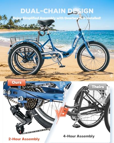 Image of VIRIBUS Folding Tricycle for Adults