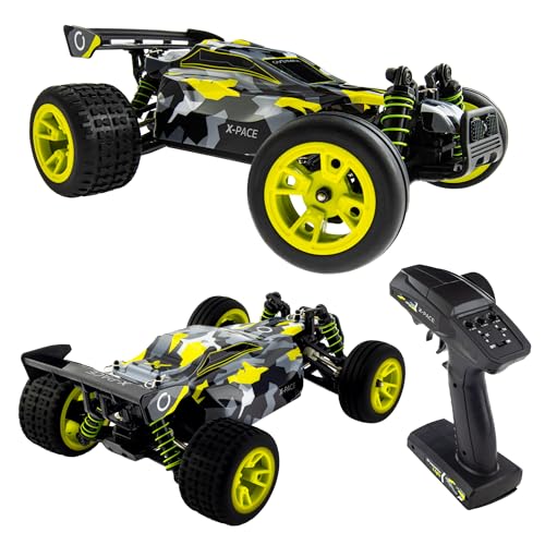 Overmax X-Pace RC Plane 4 x 4 Speed tração 45 kmh alcance 100 metros suspensão de mola independente luzes LED Big Car condução sem carregar: 30 minutos