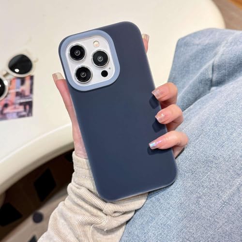 Coque silicone liquide anti-glisse contre les chutes d'iPhone 15 et 16 Pro Max