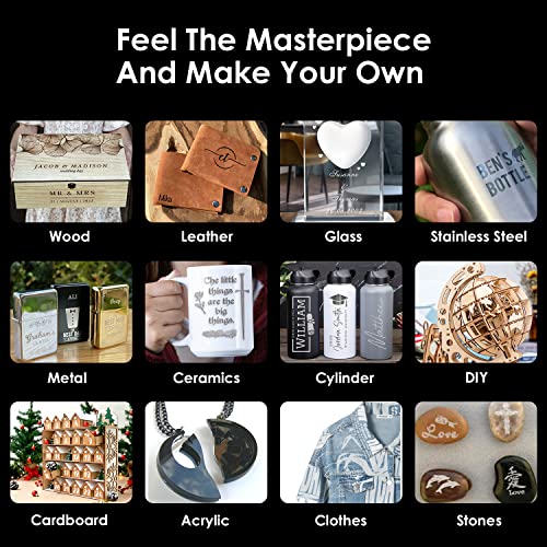 Sculpfun S30 Pro Laser Engraver 10W Laser Cutter With Air Assist+ Rotary Roller, Higher Accuracy Laser Engraving Machine, Diy Laser Cutter For Beginner, Laser Engraver For Wood And Metal #TOP7