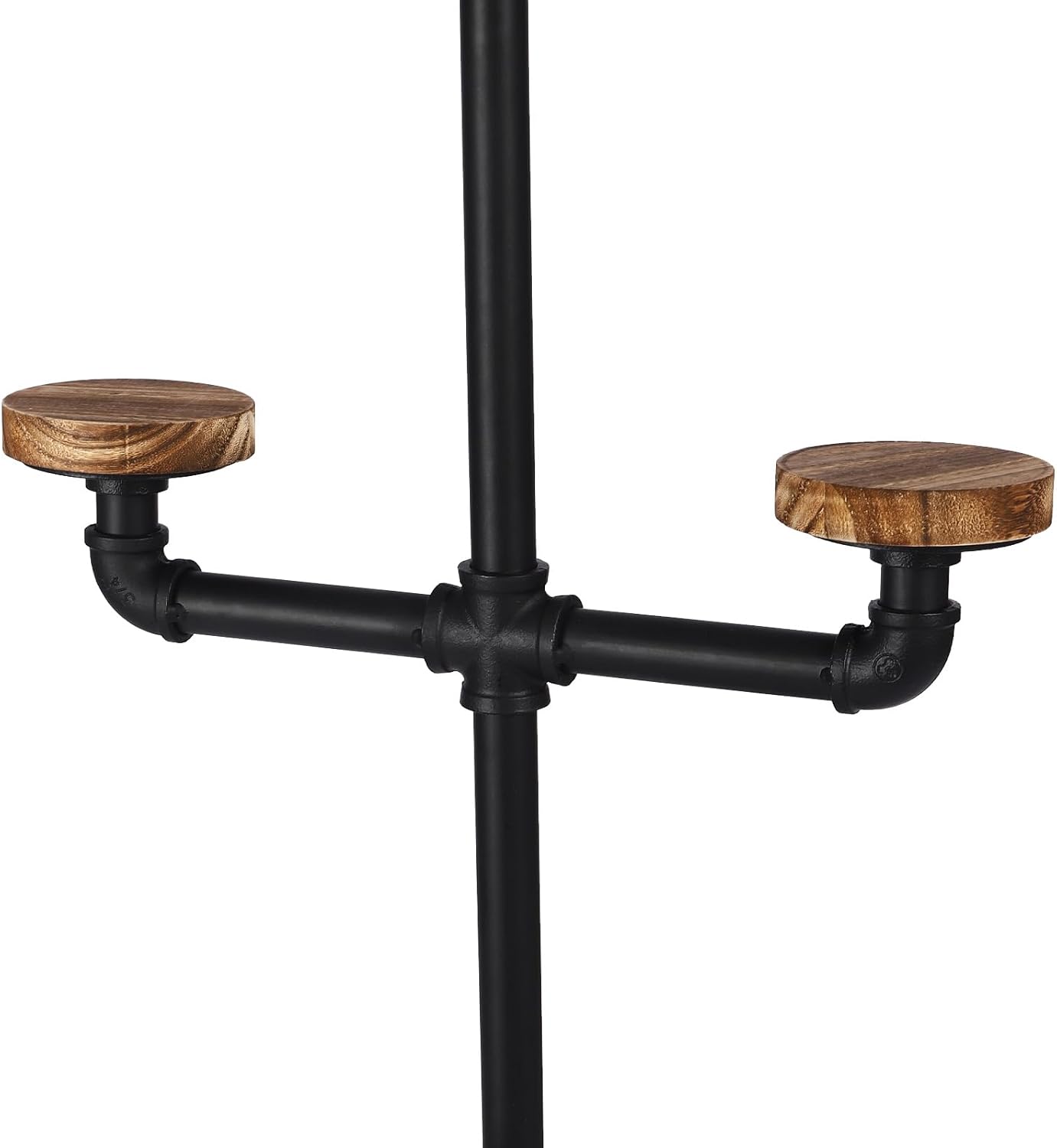 5 Tier Hat Rack Stand with 10 Hangers, Industrial Metal Pipe Hat Holder Rack, Freestanding Hat Display Stand for Hanging Hats or Wigs