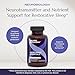 Neurobiologix Neuro Night Essentials, Calming Nighttime Formula with GABA L-Theanine Valerian Root & Magnesium, Supports Relaxation Emotional Balance & Wind-Down Routine, 60 Vegetarian Capsules