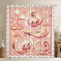 Loussiesd Glitter zwart blauw grijze gordijnen voor slaapkamer woonkamer schoenen met hoge hakken roos raam dreapes kinderen romantische verduisterende gordijnen (30% -50%) pastel raambehandelingen decor W66* L90