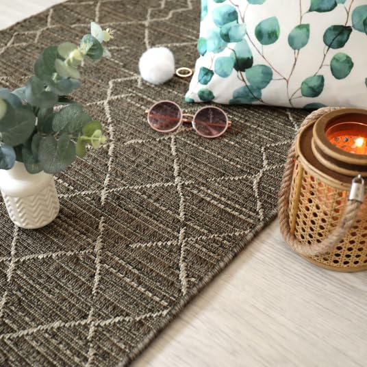 BALTA Tapis de terrasse - Scandinave - Marron foncé - 160 x 230 cm