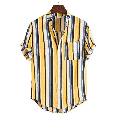 Chemise de plage pour hommes légère en coton pour éviter la chaleur de l'été