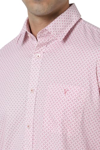 Image of Van Heusen Casual Printed Shirt for Men| Premium Cotton| Full Sleeves| Slim Fit |Breathable Fabric