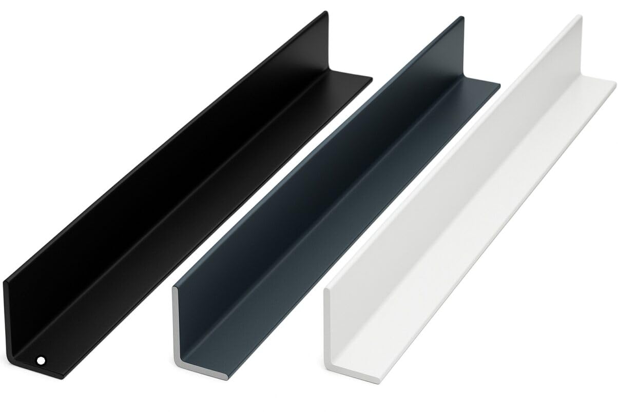 Angle en aluminium thermolaqué anthracite RAL 7016 mat 30 x 30 x 2 mm x 2000 mm