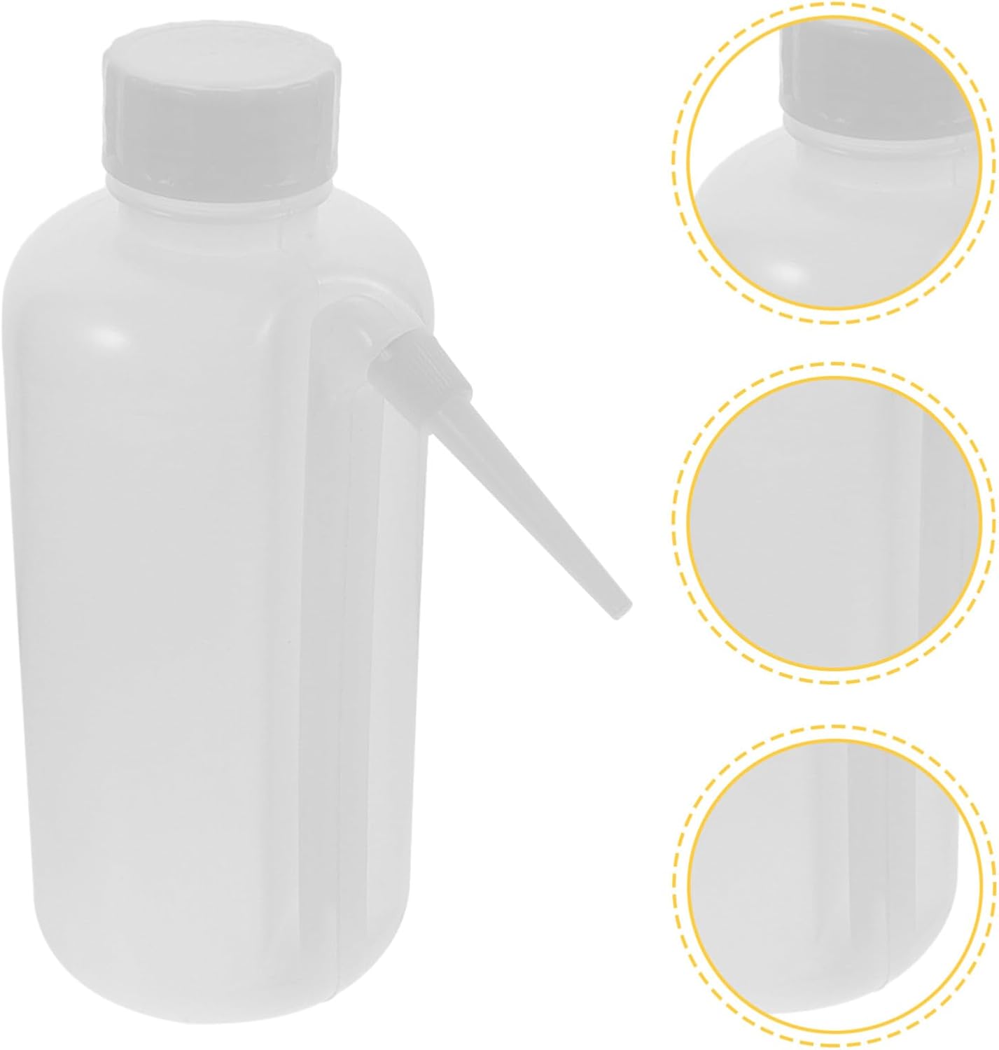 Alipis 500ml Plastic Wash Bottles Empty Filling Bottles Squeeze Feature for Tattoo Lab Use