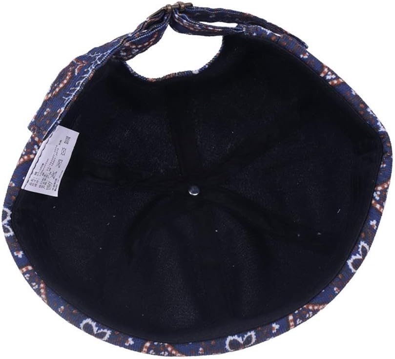 Mens Printed Docker Cap Hats Beanie Sailor Cap Hat Rolled Cuff Retro Brimless Hat