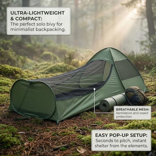 Tienda de campaña con mosquitera para dormir bajo las estrellas en tu próxima acampada 3