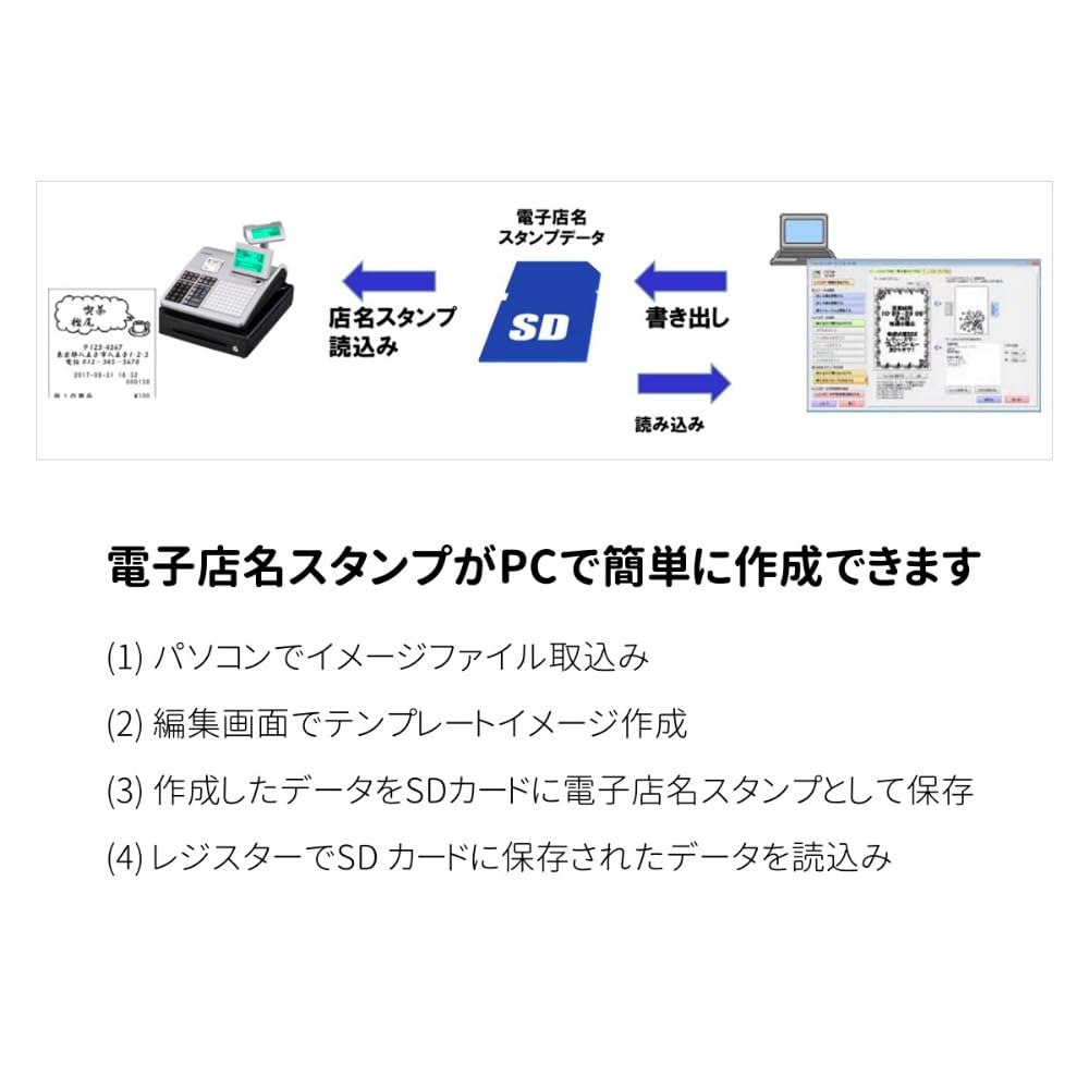 Amazon | CASIO 電子レジスター 10部門 1シート Bluetooth対応 SR-S200