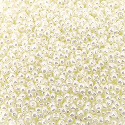 Pearl Ceylon Miyuki Japanese Round Rocailles Glass Seed Beads 11/0 Approximately 24 Gram 5 Inch Tube #TOP5