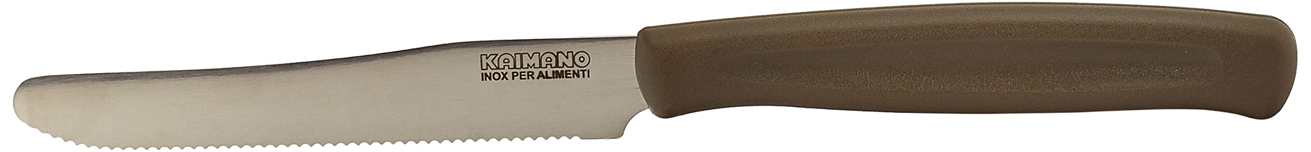 Kaimano KDN041512L Dinamik Coltelli Tavola, Acciaio Inossidabile, Marrone, 12 unità