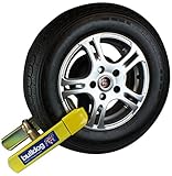 Max Width "B": 220mm and Max. Height "A": 180mm Snap on wheel clamp fitted in under 10 seconds. High security, integrated drill and pick resistant lock. Sold Secure and Insurance Approved when used in conjunction with Bulldog Locking Wheel Bolts. Bri...