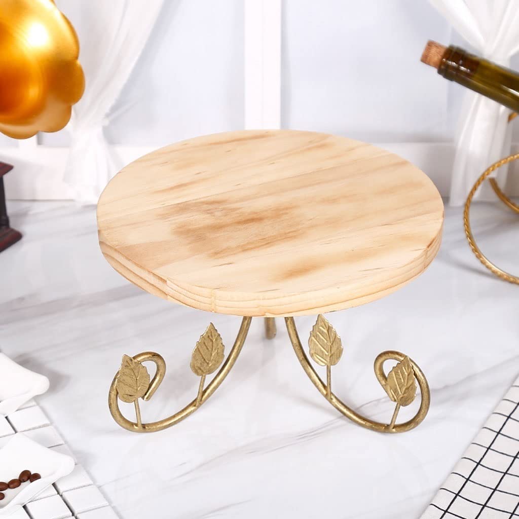 Decoración de Mesa de Postre de Madera Retro Estante de Pan de pastelería Bandeja de Pastel de Madera Maciza Estante de Postre de Fiesta de cumpleaños Estante de exhibición de Ventana (B)