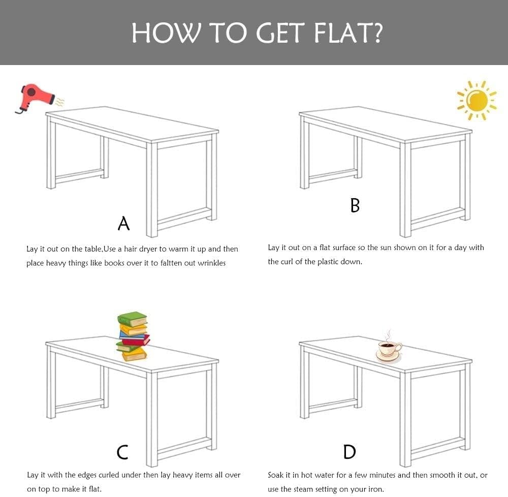 LZMZMQ Vinyl Flooring PVC Pad Plastic Doormat Low Pile Carpet Protector, Floor-Protector Soft Waterproof Non-Slip, Tile Protect Pad Rectangular, Long 1.5/1.2/0.9/0.6m(5X5ft(1.5X1.5m))
