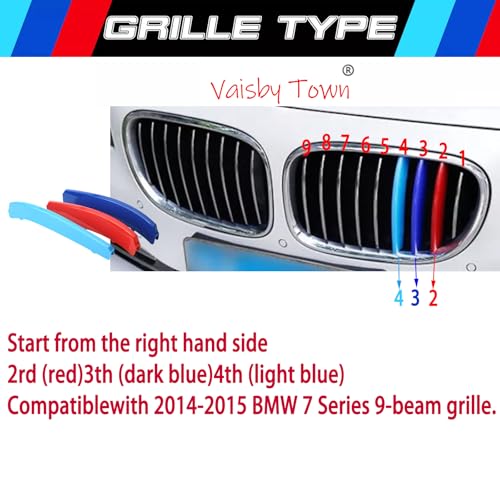 Image of Automotive Grille Inserts for BMW 7 Series 2014 2015(Only Fit 9-Beam),Front Grille Accessories