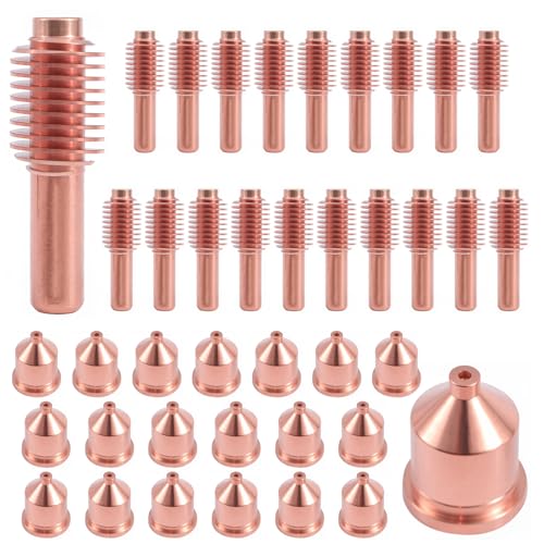 20Pcs 120926 Electrode, 20Pcs 120931 Nozzle Plasma Consumables Fit for PMX 1000 1250 1650 series Torch