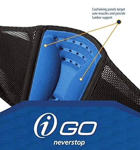 iGO Back Support, Black, Large/X-Large