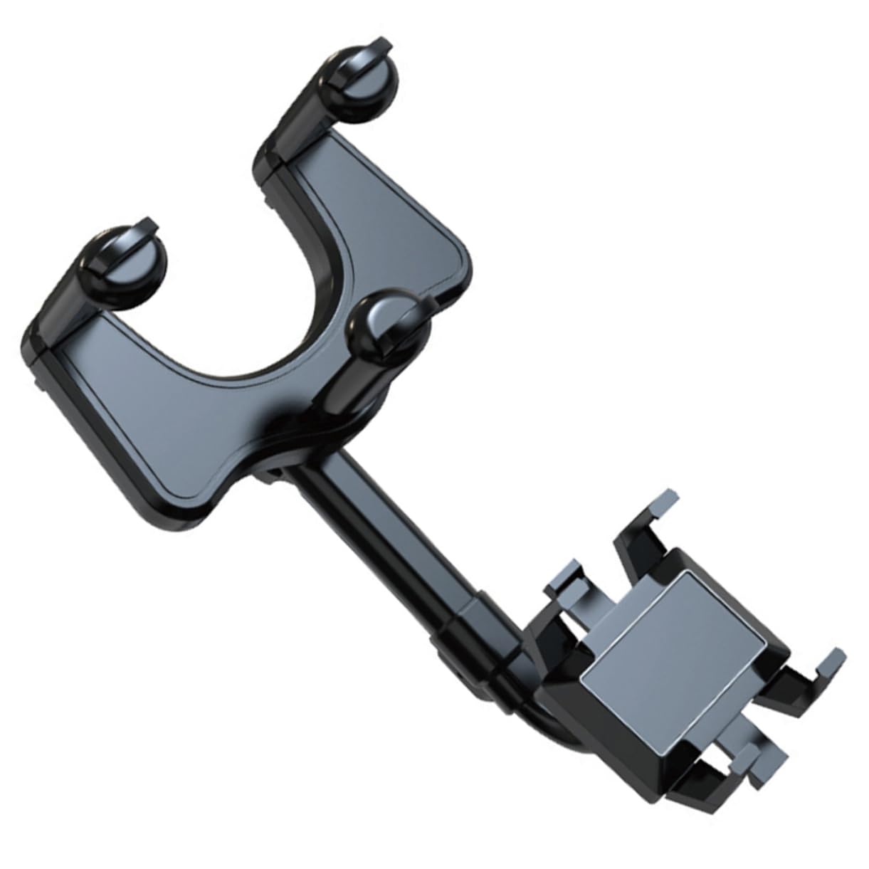 BESTonZON Supporto per Telefono Auto per Cruscotto o Specchietto, Supporto Smartphone Multi-Angolo, in ABS e Colla PU, Antiscivolo