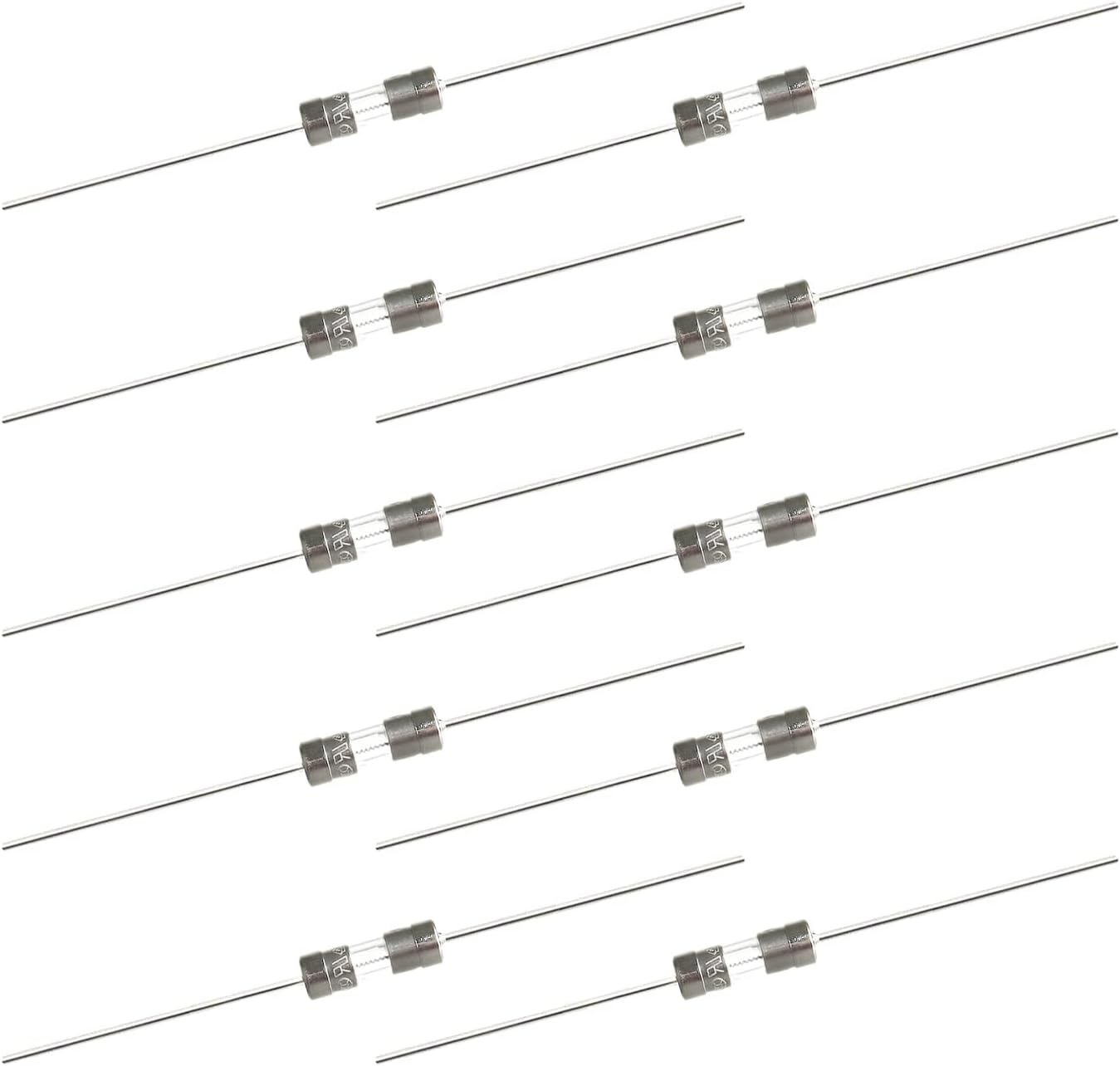 Fielect ガラスヒューズ セラミックヒューズ アキシャルヒューズ 高速 遅延ブロー作用時間遅延ヒューズ 250v 5a 3 6x10mm 個入り 電気計測器ヒューズ ガラスカートリッジ スローブロー 過電流保護 速断