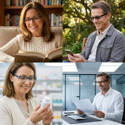 Image of Eyekepper 1.75 Tinted Readers for Women, Reading Glasses Men, 4 Pack | Stylish Womens Cheaters, Fashion Mens Ladies Reader Sunglasses, All-Day Comfort Spring Hinges, Two-Tone Trendy Designer
