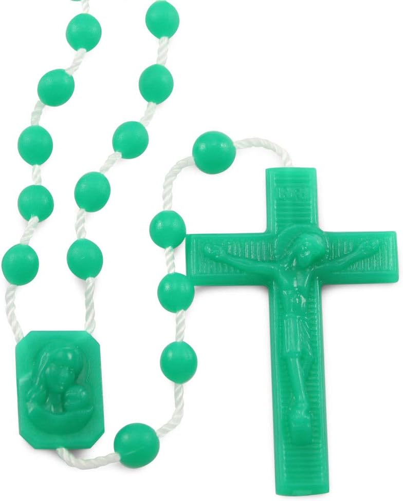 Sponsored Ad - Bulk Plastic Rosary Beads – 25-Pack Green Catholic Prayer Beads Made in Italy, Individually Bagged for Church Events, First Communion, Retreats & Religious Gifts – Lightweight for Daily Prayer