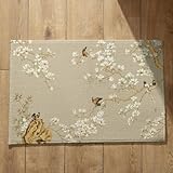 🔸FÁCIL CUIDADO DE LIMPIEZA: Las alfombras de baño se pueden lavar a mano cepillando la alfombrilla de baño en una dirección o lavar a máquina en agua fría con un detergente neutro, ¡las alfombras de espuma con memoria son muy fáciles de limpiar y se secan rápidamente!