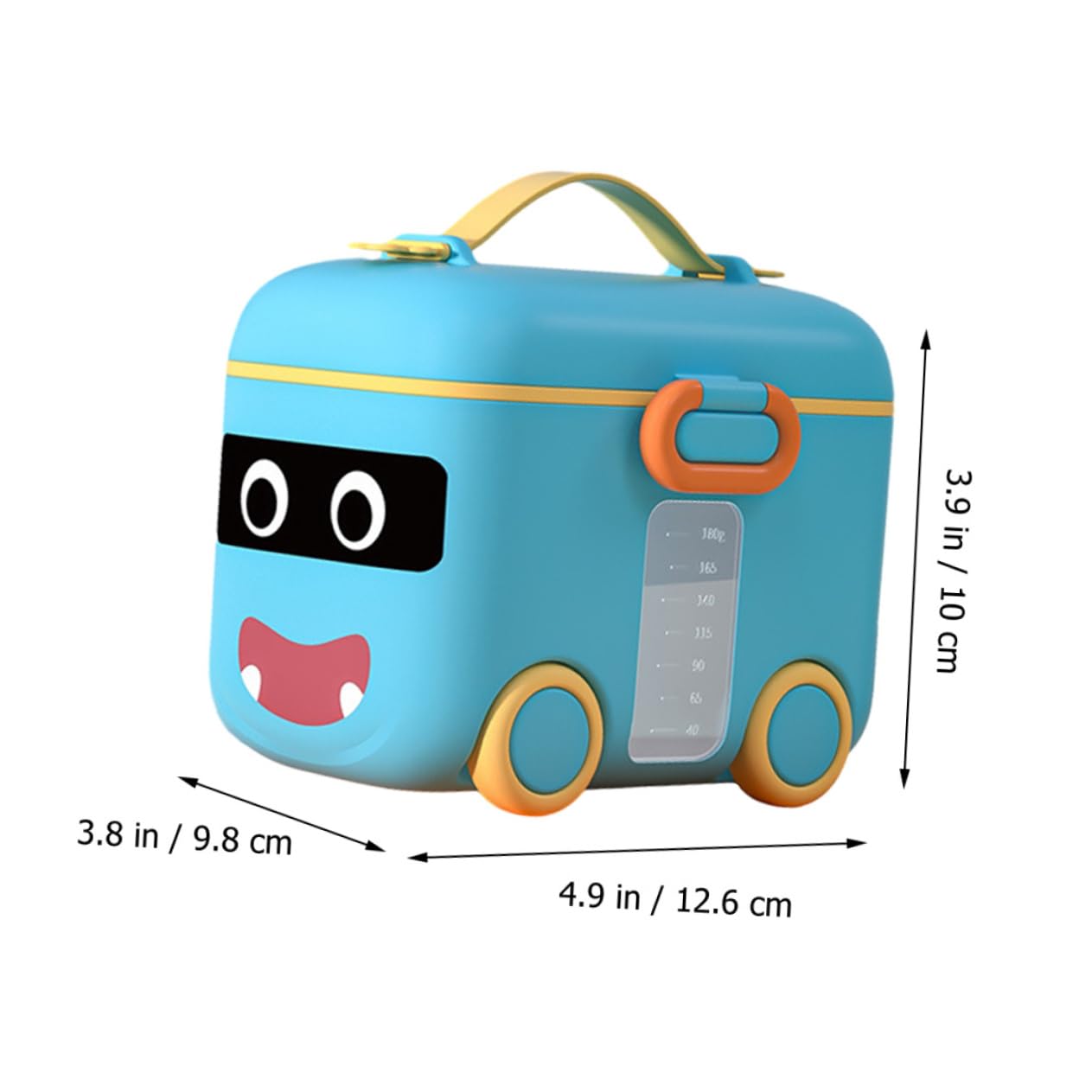 SUPVOX Portable Milk Powder Box with Scoop Travel Formula Dispenser Container for Infant Formula Snacks Candy Food Storage 4.96X3.94X3.86 Inches