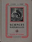  Sciences naturelles Classe de sixième Cours A. Obré