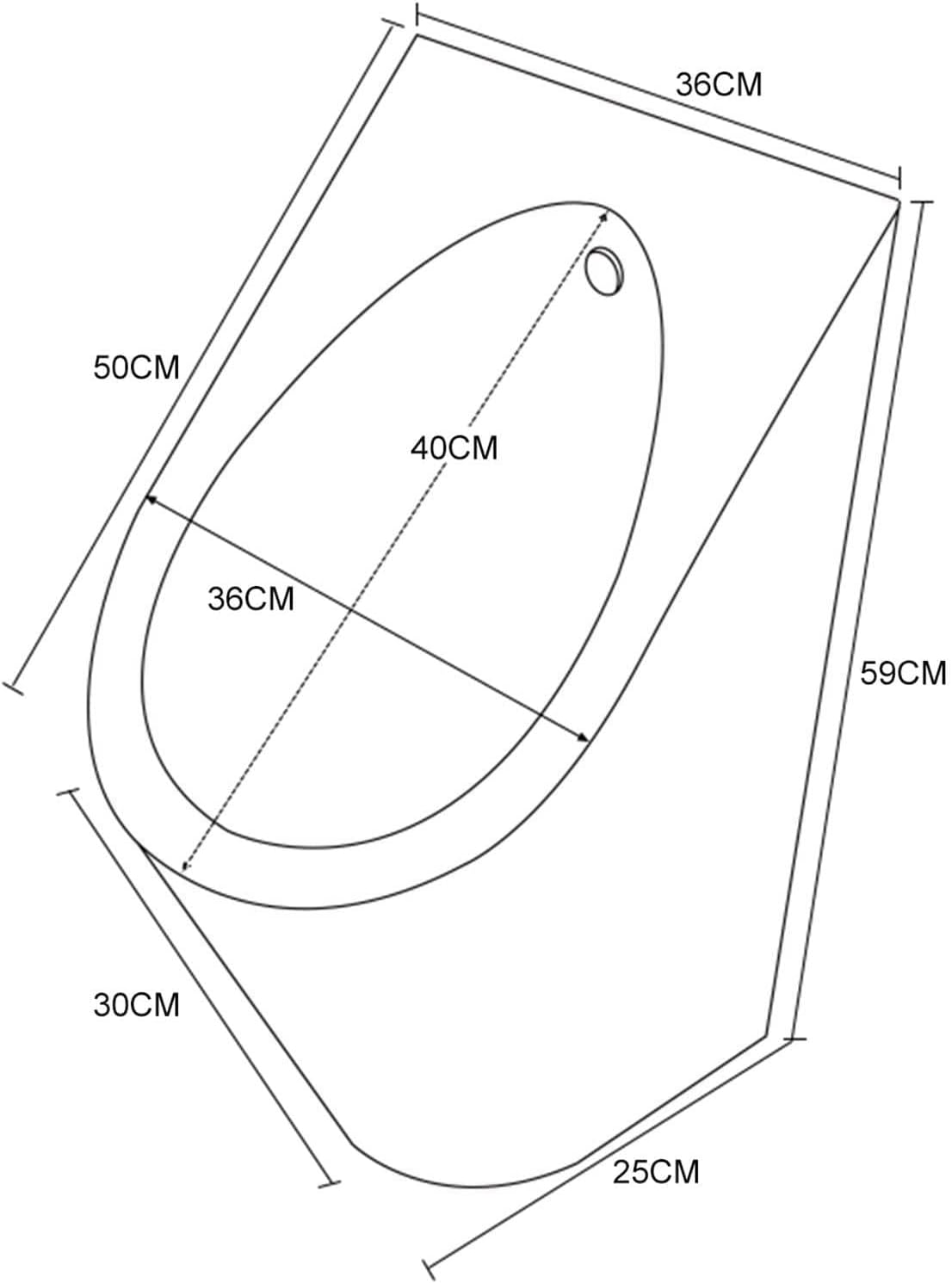 Wall-Mounted Sensor Urinal,304 Stainless Steel Urinal,Men's Flush Urinal,Intelligent Sensor Design,bar Urinal, Commercial Urinal,Men's Bathroom Urinal (Silver)