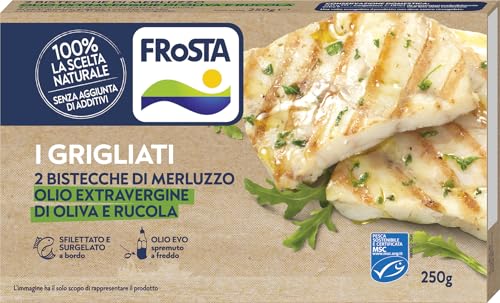 Frosta Bistecca di Merluzzo Grigliata alla Rucola MSC - 250 Gr (Surgelato)