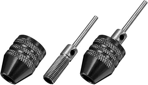 Miniatura 8 de Mesee 2 adaptadores de conversión de pinza de mandíbula sin llave, convertidor de portabrocas de 0.3 a 0.134 in, herramienta de brocas de molienda