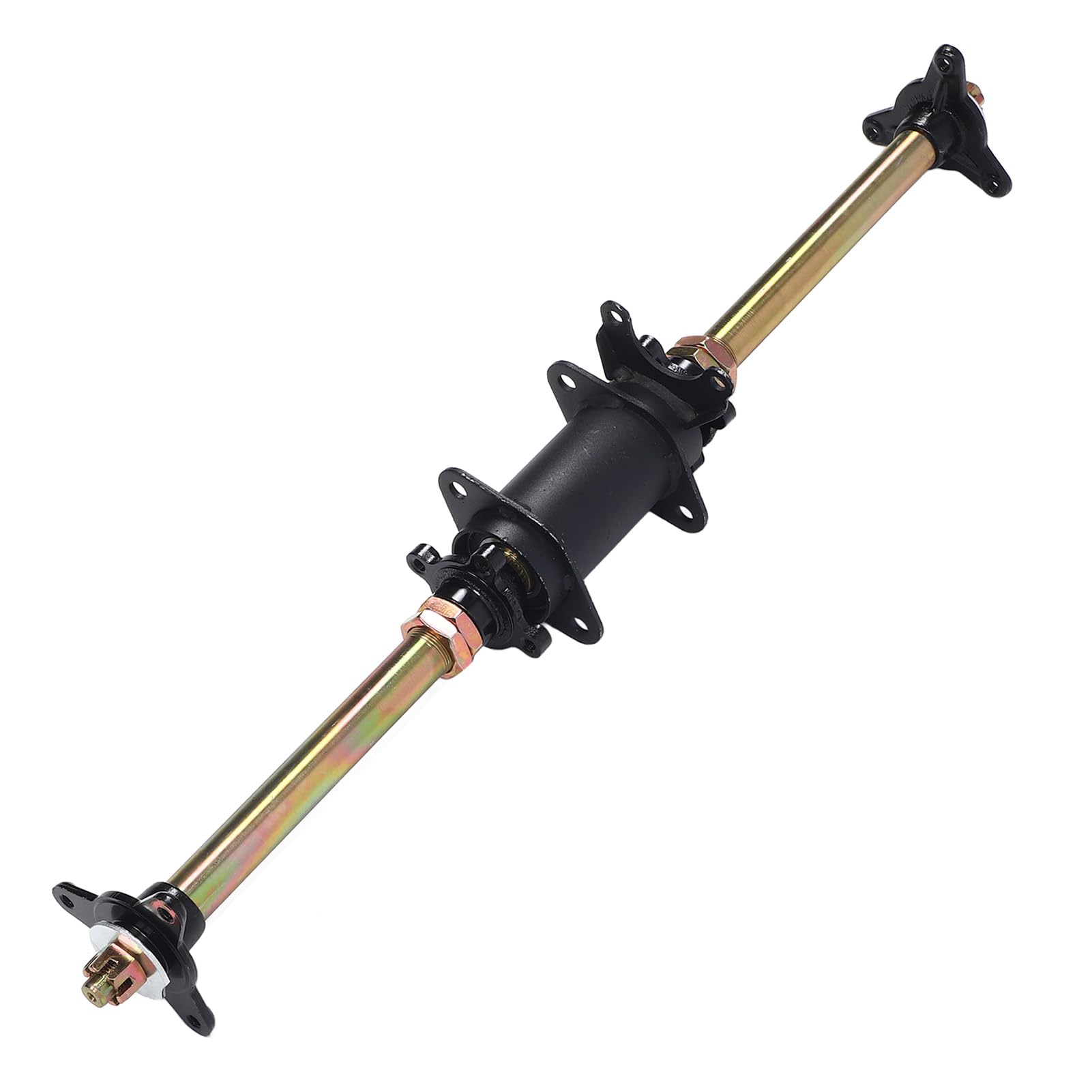 Ensemble d Essieu Arri re Go Kart 750 mm 29 Pouces avec Supports de Fixation de Cadre et Brides de Moyeu pour ATV VTT et Tricycles D rive