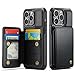 Vinich for iPhone 15 Pro Max Wallet Case with Card Holder, RFID Blocking Credit Slots Kickstand Shockproof Phone Cover Fit for iPhone 15 Pro Max 6.7' Black