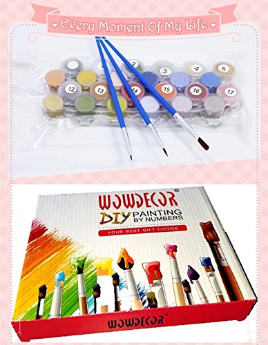 Wowdecor - Kit di pittura con numeri, per adulti e...